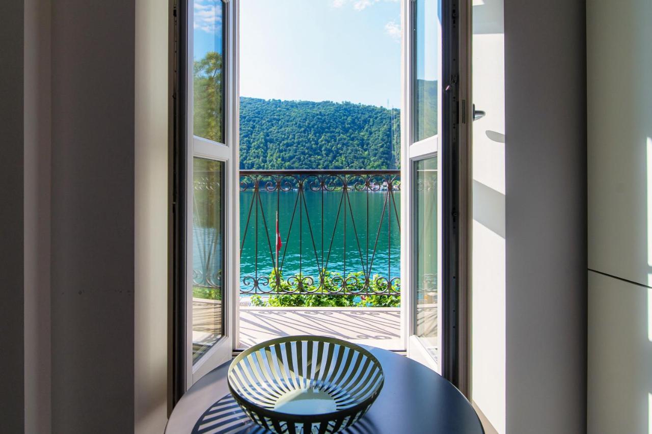 Il Balcone Sul Lago By Quokka 360 - Historic Lakeside Flat In Morcote Luaran gambar